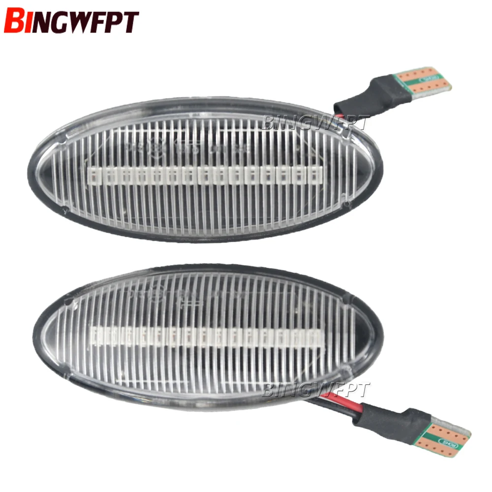 2PCS For Opel Vauxhall Vectra B Mk1 1995 1996 1997 1998 1999 2000 2001 2002 2003 Dynamic LED Side Marker Light Turn Signal Lamp