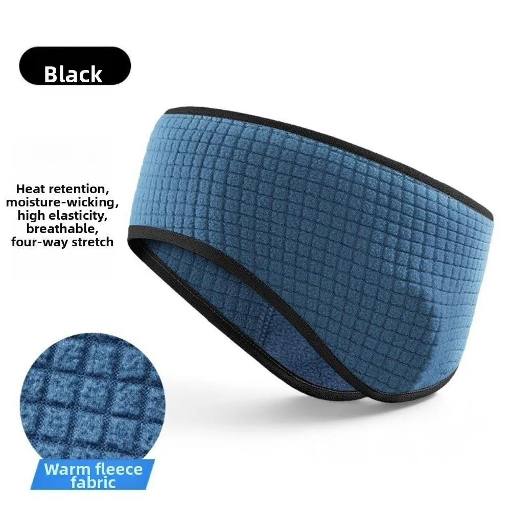 New Polyester Ear Warmer Headband Windproof Stretchable Thermal Headband Sweat Wicking Breathable Sports Headband Running