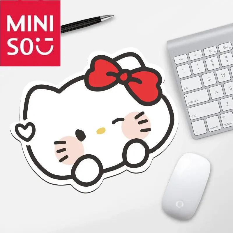 Mouse Pad Kawaii Hello Kitty Black Pink White IT Elite Office Game Computer Mouse Pad Multi-purpose Gift for Girls and BoysCute