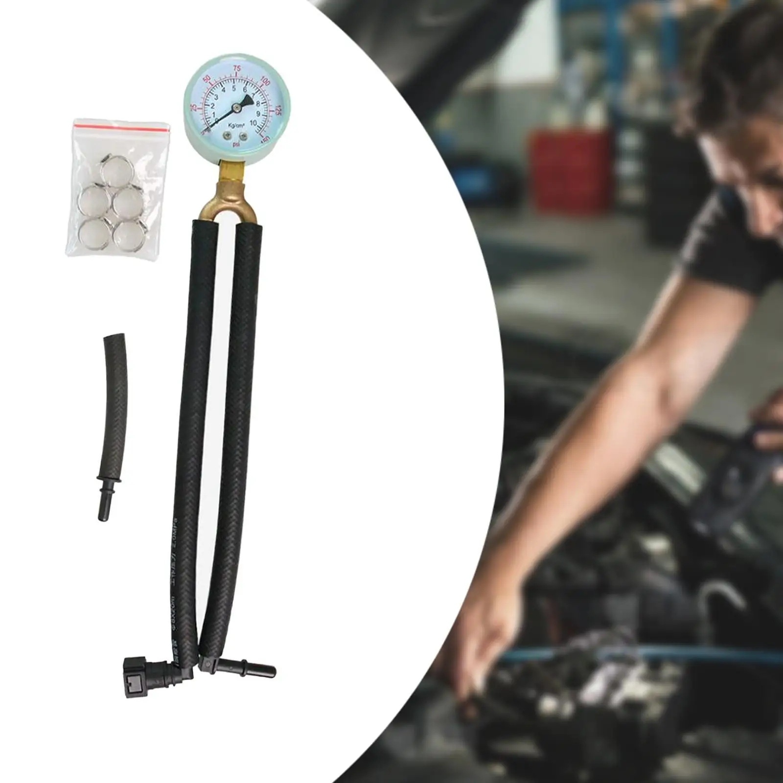 

Комплект манометра топлива Тестер давления впрыска топлива 0-150