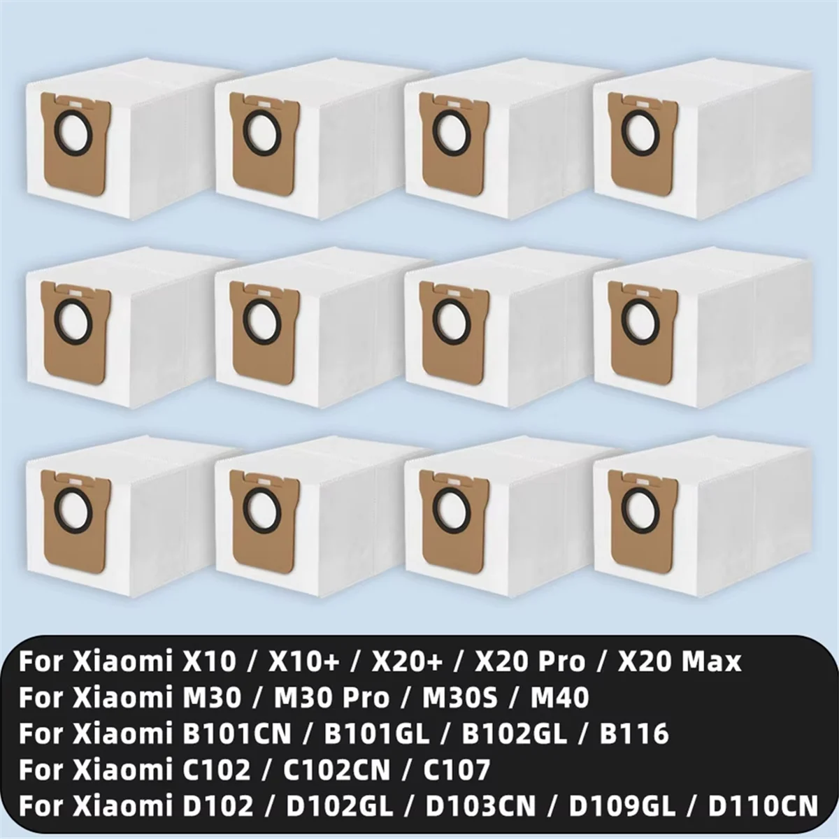 

Мешок для пыли для робота-пылесоса X10 / X10+ / X20+ / X20 Pro / X20 Max / M30 / M30 Pro / M30S / M40 / B116 / C102CN