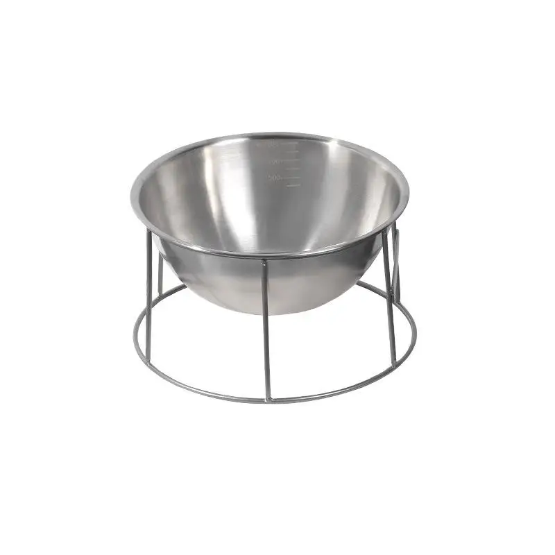 

Stainless Steel Dog Bowl Anti-Knock Pet Food Basin Rice Basin Cat Bowl Small & Large Sizes Available in Black Milk White Silver