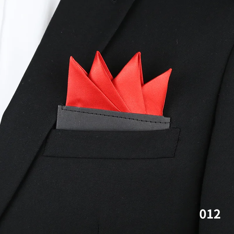 Lenço de Bolso Masculino Liso para Terno Formal de Negócios, Acessório para Casamento, Festa e Smoking de Noivo