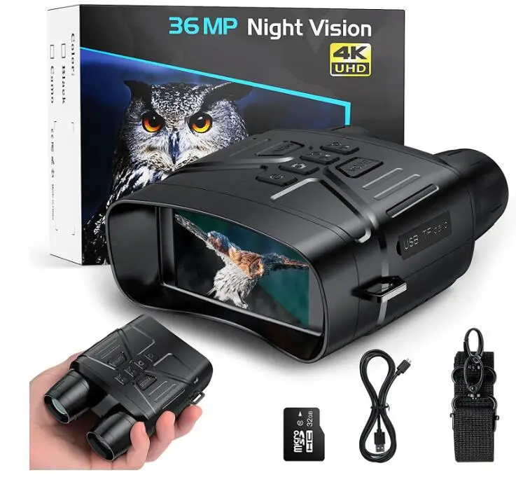 

4K HD Monocular Night Vision Device 5X Digital Light Zoom Day Night Dual Use Darkness 400m Hunting Telescope Outdoor