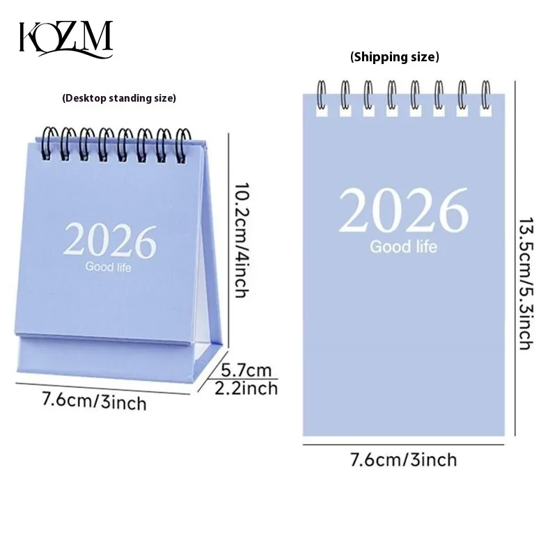 Kalender Mingguan Flip Berdiri Kecil 2026 Perencana Kalender Kumparan Kreatif Untuk Perencanaan Jadwal Harian