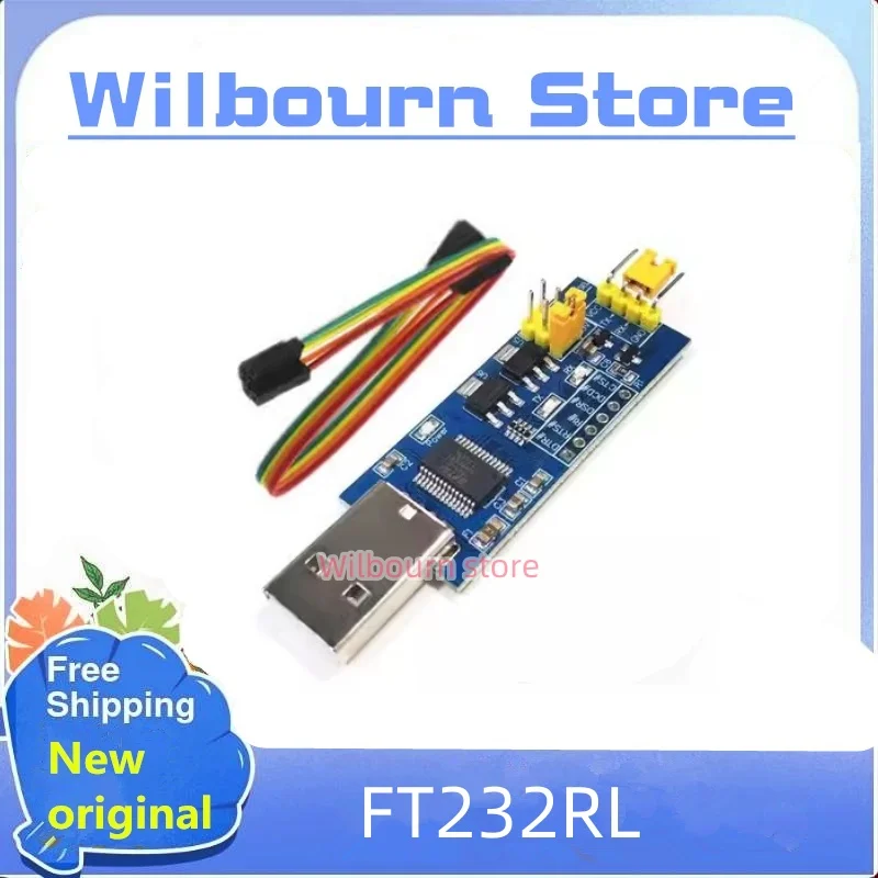 FT232RL USB to TTL serial port small board 5V/3.3V/1.8V level download and burning cable  serial port module