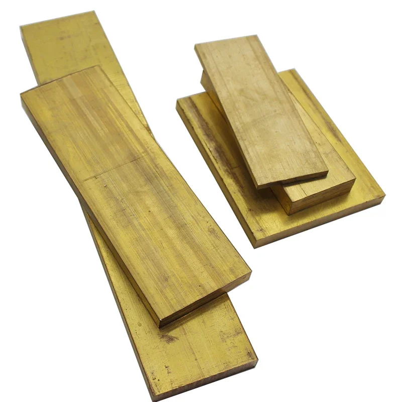 1PCS H59 Brass Flat Bar, 3-10mm Thick Rectangular Metal Strip for DIY Crafts, Electrical & Mechanical Machining