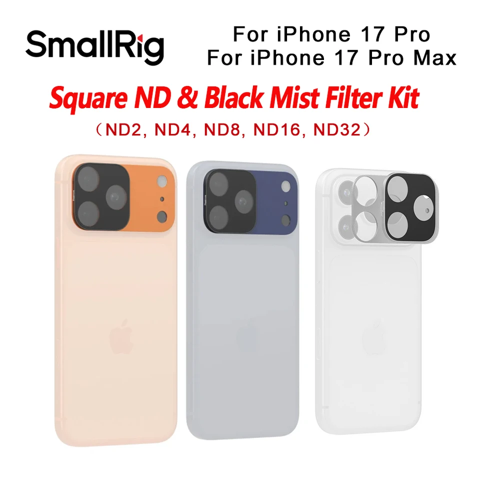 SmallRig スクエアND＆ブラックミストフィルターキット iPhone 17 Pro