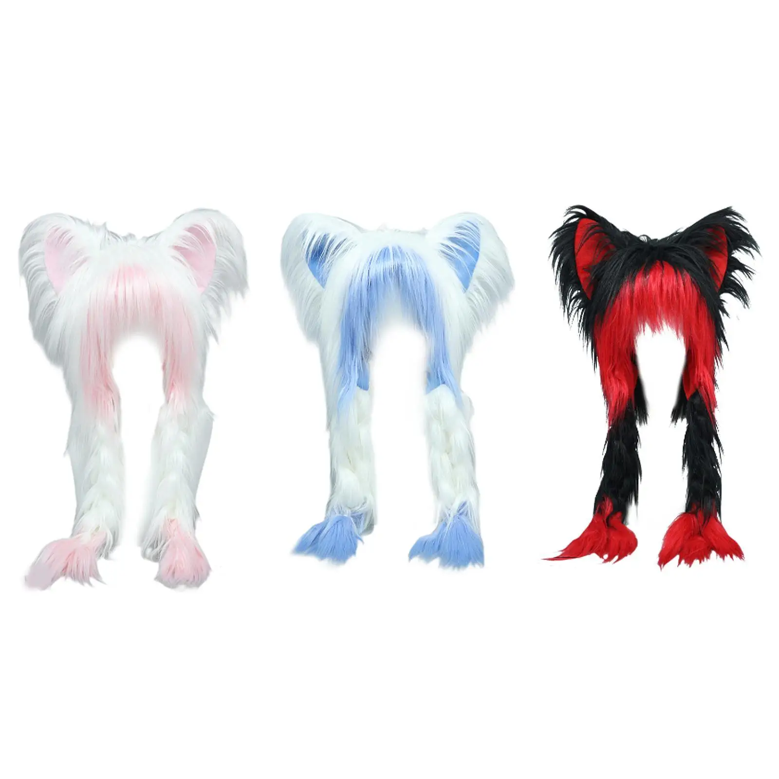 Chapeau de Cosplay Anime, nouveauté, coiffure, capuche animale pour hommes et femmes, accessoires de tête