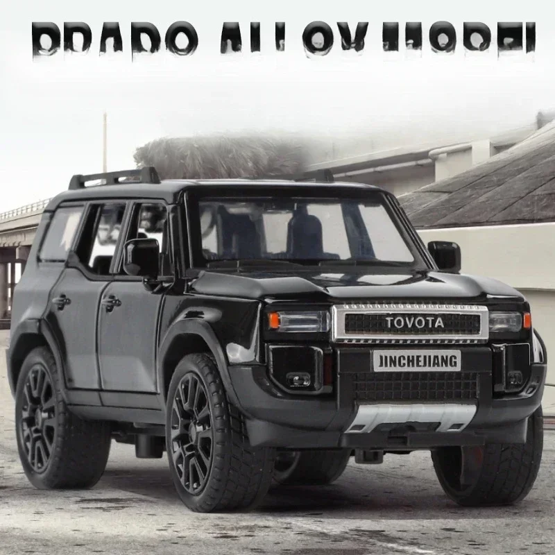 

1:32 Toyota Land Cruiser Prado SUV 2024 Alloy Die Cast Toy Car Model Sound and Light Children's Toy Collectibles Birthday gift