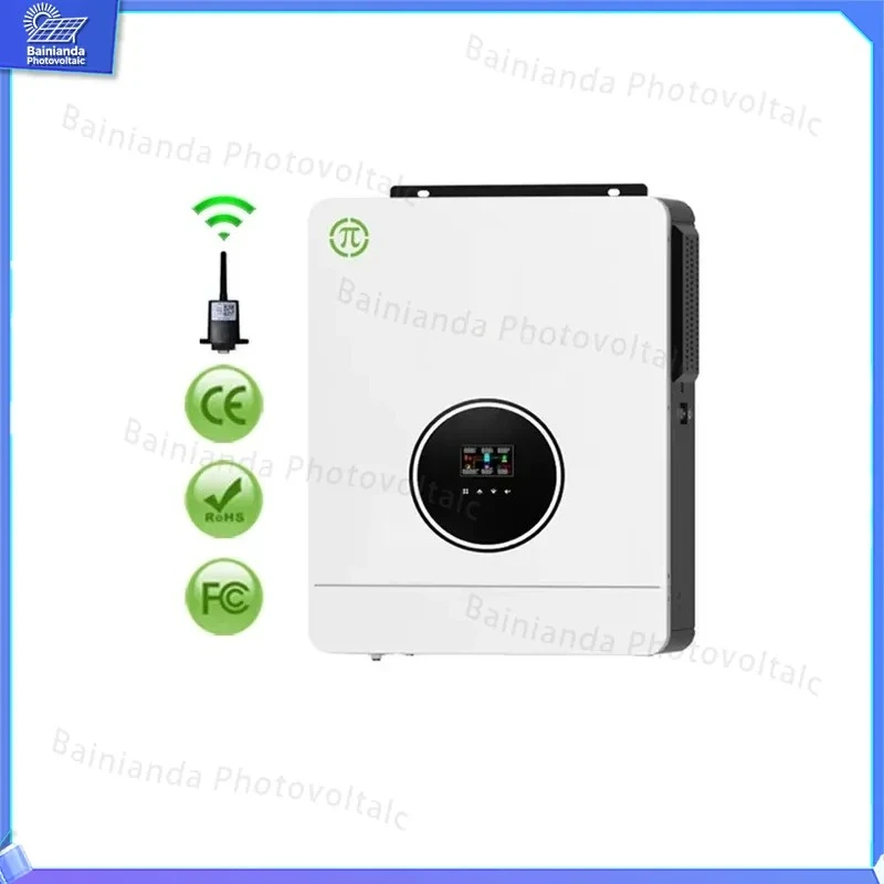 6200W 48V Hybrid Solar Inverter with 120A MPPT Charge Controller EU Stock Grid Tied Off Grid Solar Power Inverter
