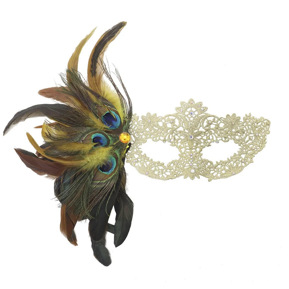 Mezza maschera maschera elegante maschera per gli occhi sexy per cosplay adulti donne