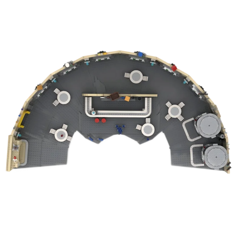 سلسلة العمارة لمشهد الفيلم الشهير ساغا كانتيناس MOC بنة وحدات تكنولوجيا الهندسة المعمارية الطوب نموذج اللعب عيد الميلاد Gi #2