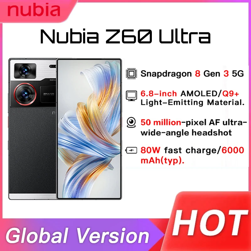 versao global nubia z60 ultra telefone snapdragon gen nfc 68 smartphone 64m 6000mah 80w bateria de carga rapida nfc ip68 01