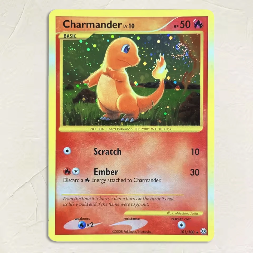 PTCG Classic Game Holo Trading Collection Cards Charmander Dragonite Glaceon Leafeon Blastoise-Toy Collectible Boys Gifts