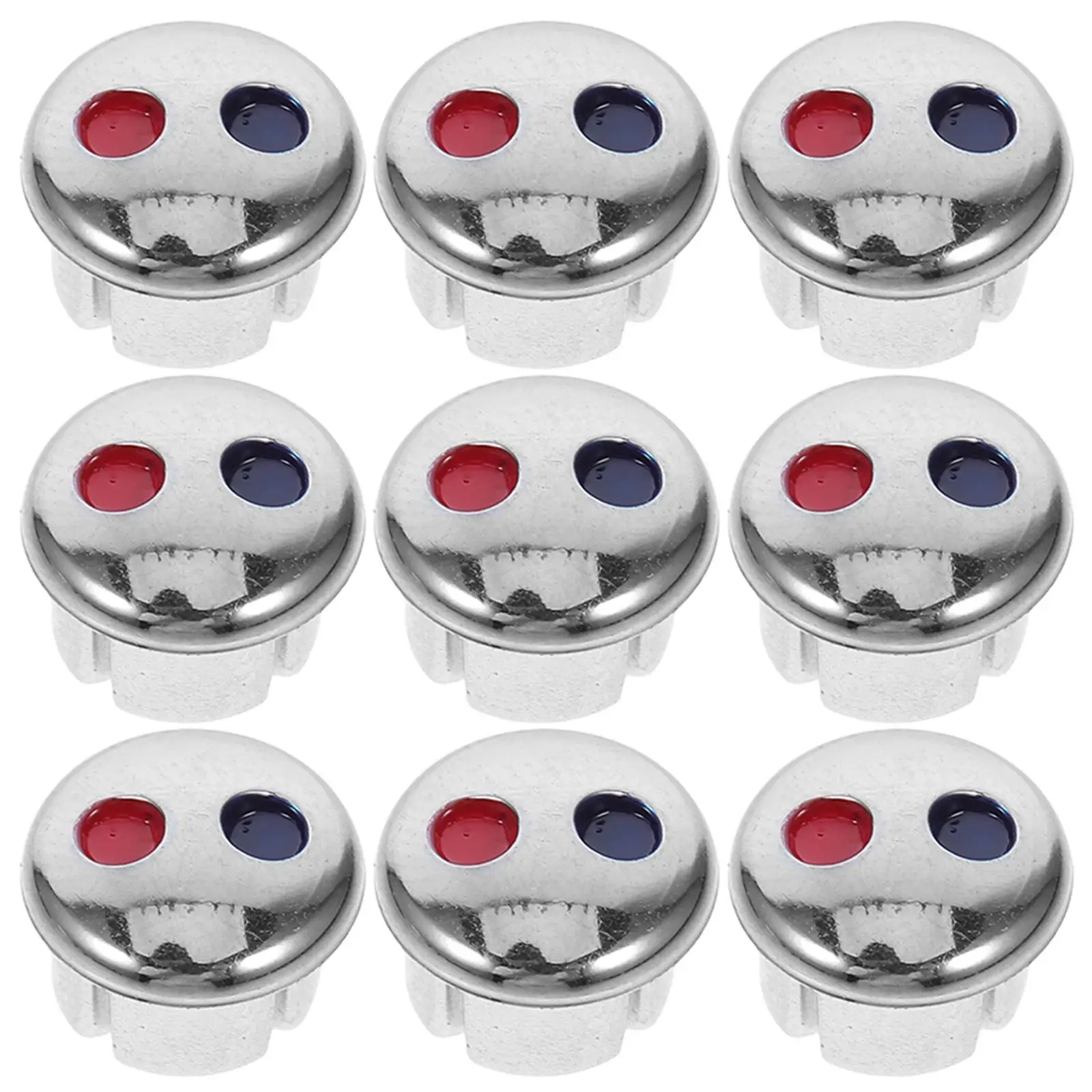 

10 Pcs Faucet Handle Covers Red Blue Caps Kitchen Bathroom Hardware Replacement Parts Hot Cold Water Labels Temperature
