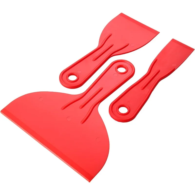 3 Pcs Putty Knife,Flexible Plastic Paint Scraper Tool for Spackling,Spreader, Spackle, Putty Knife Scraper, Tamale Spreader Tool