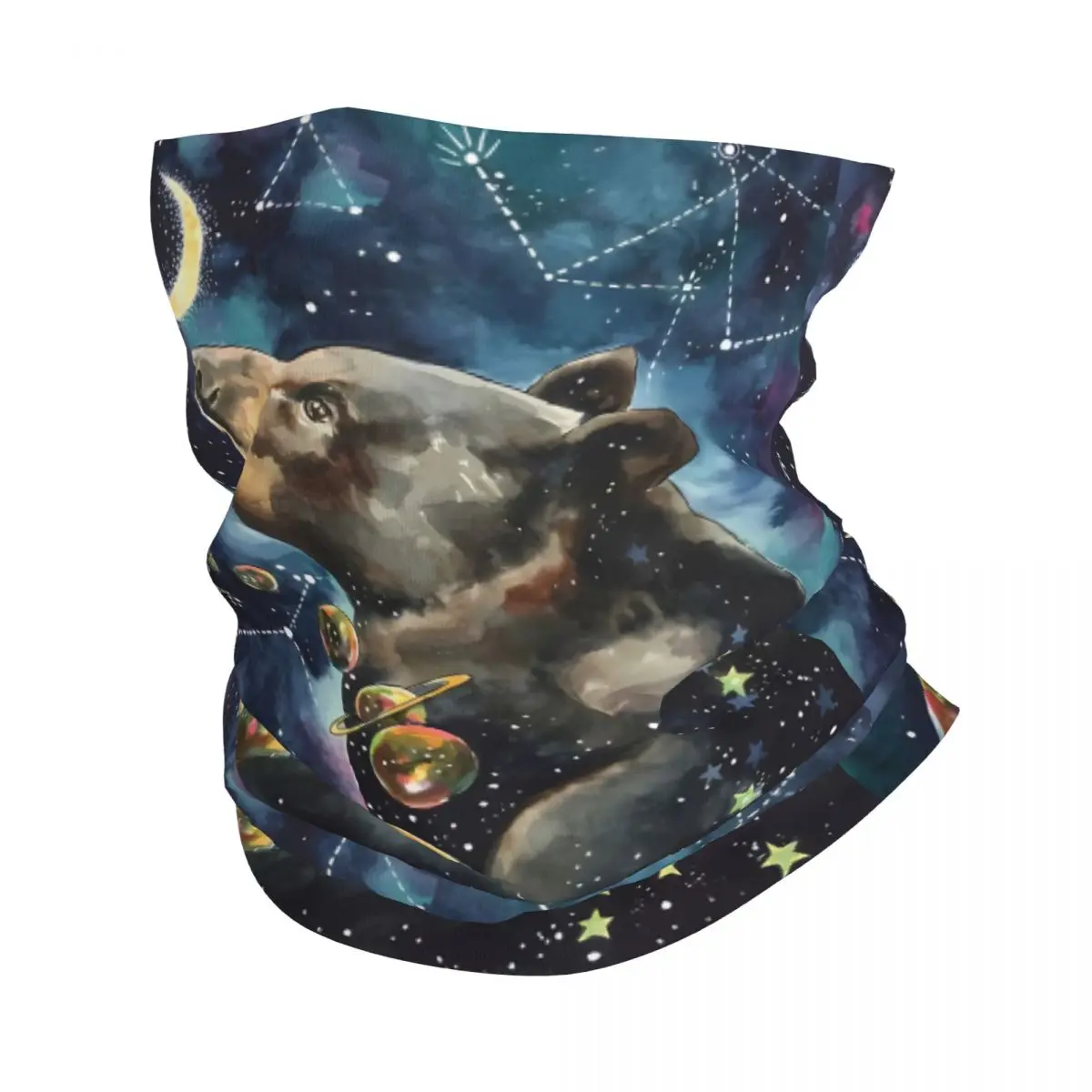 Raccoon Scarf Neckerchief Neck Face Mask Polyester