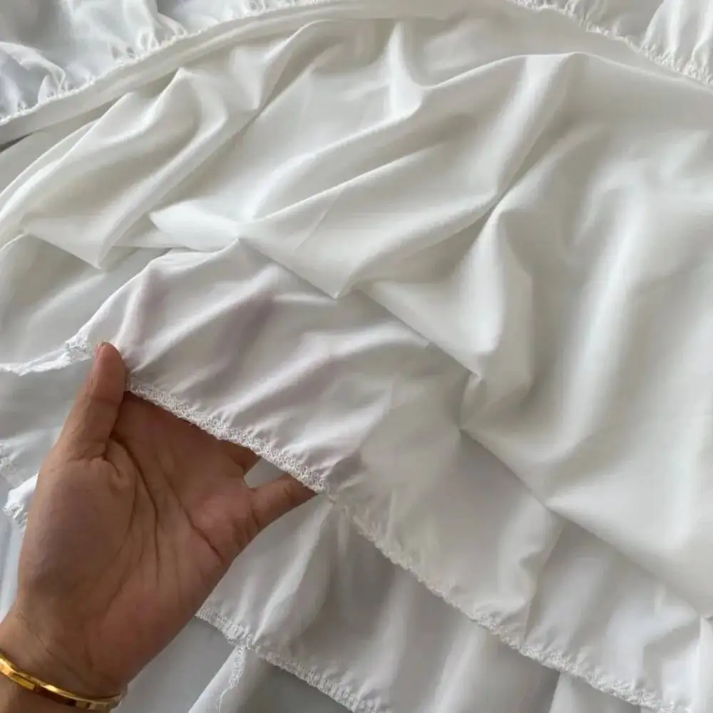 Chic Sexy Backless Bandage Crochet Ruffle Slip Dress Fairy Casual A-line Dress Vestido Summer Beach Vacation Women Boho Sundress