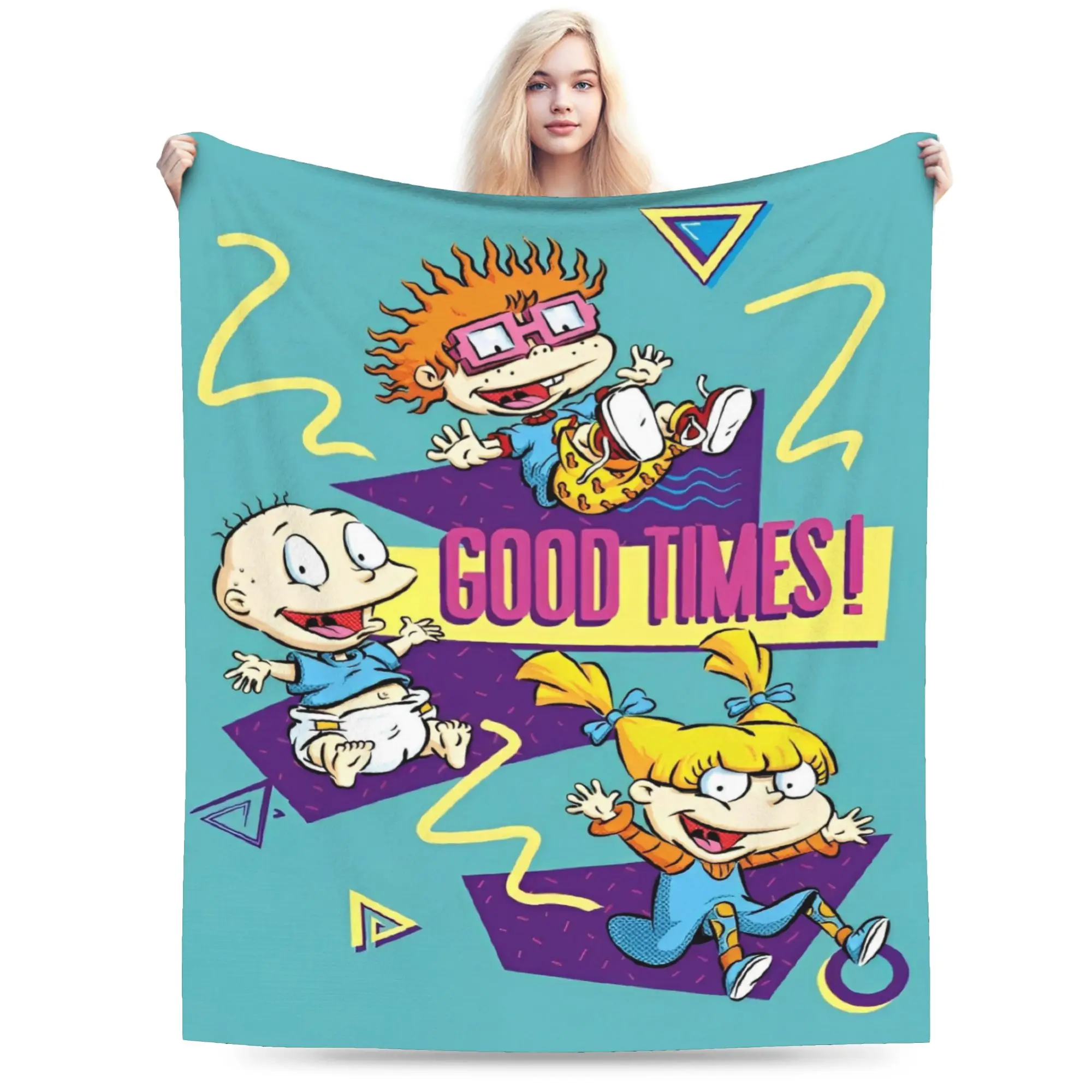Rugrat Blankets Super Soft  Bedding Throws Winter Girls Living Room Camping Bedspread
