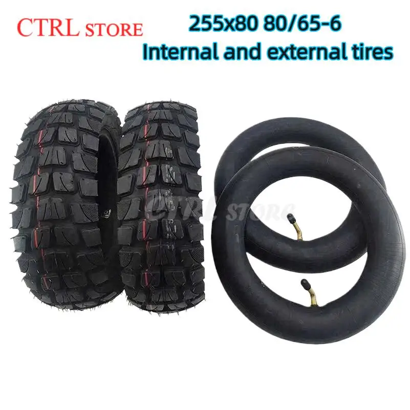 For Speedual Grace 10 Zero 10X Kugoo M4 Pro Tire 10x3 Inch Off-Road Inner Outer Tire 255x80 Tire Electric Scooter 80/65-6 tyre