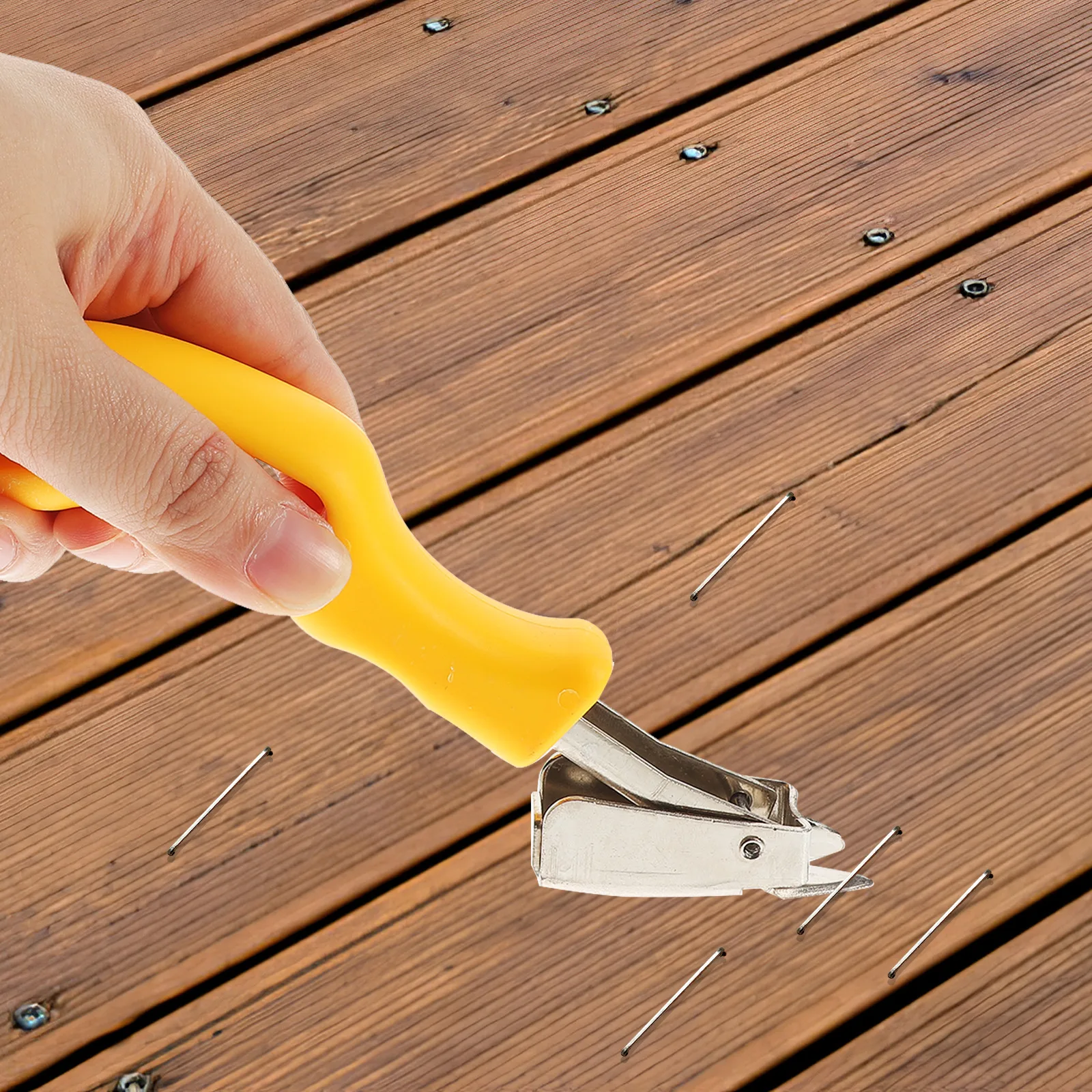 

2Pcs Premium Staple Puller Tool with Suitable Grip Length Comfortable Handle for Furniture Upholstery Wood Floor