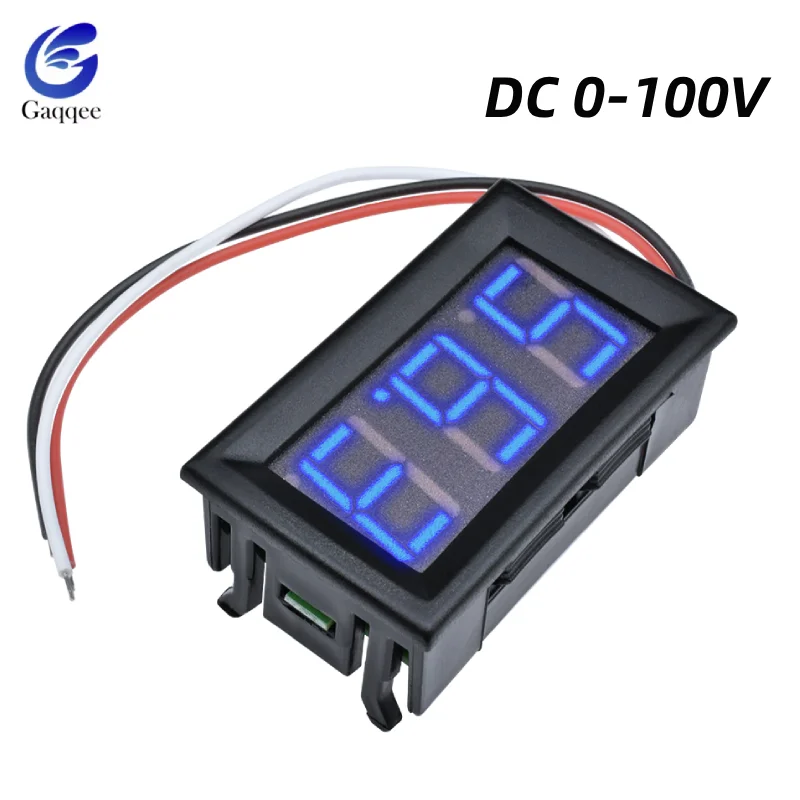 

Wholesale 3 Wire Voltmeter Digital Voltage Tester 0.56inch DC 0-100V LED Display Panel Volt Meter Measure For Car Motorcycle