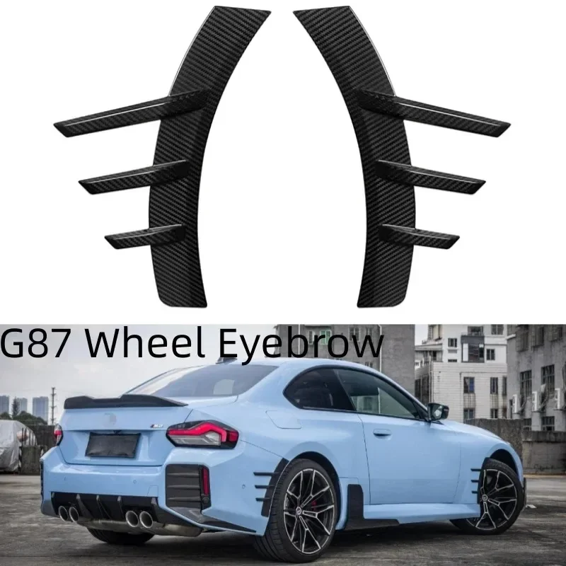 

New! For BMW G87 M2 Dry Carbon Fiber 4PCS FRONT LIP Rear Lip Rear Bar Wheel Eyebrow Decoration Real MP Style 2023+ Body Kits Tri