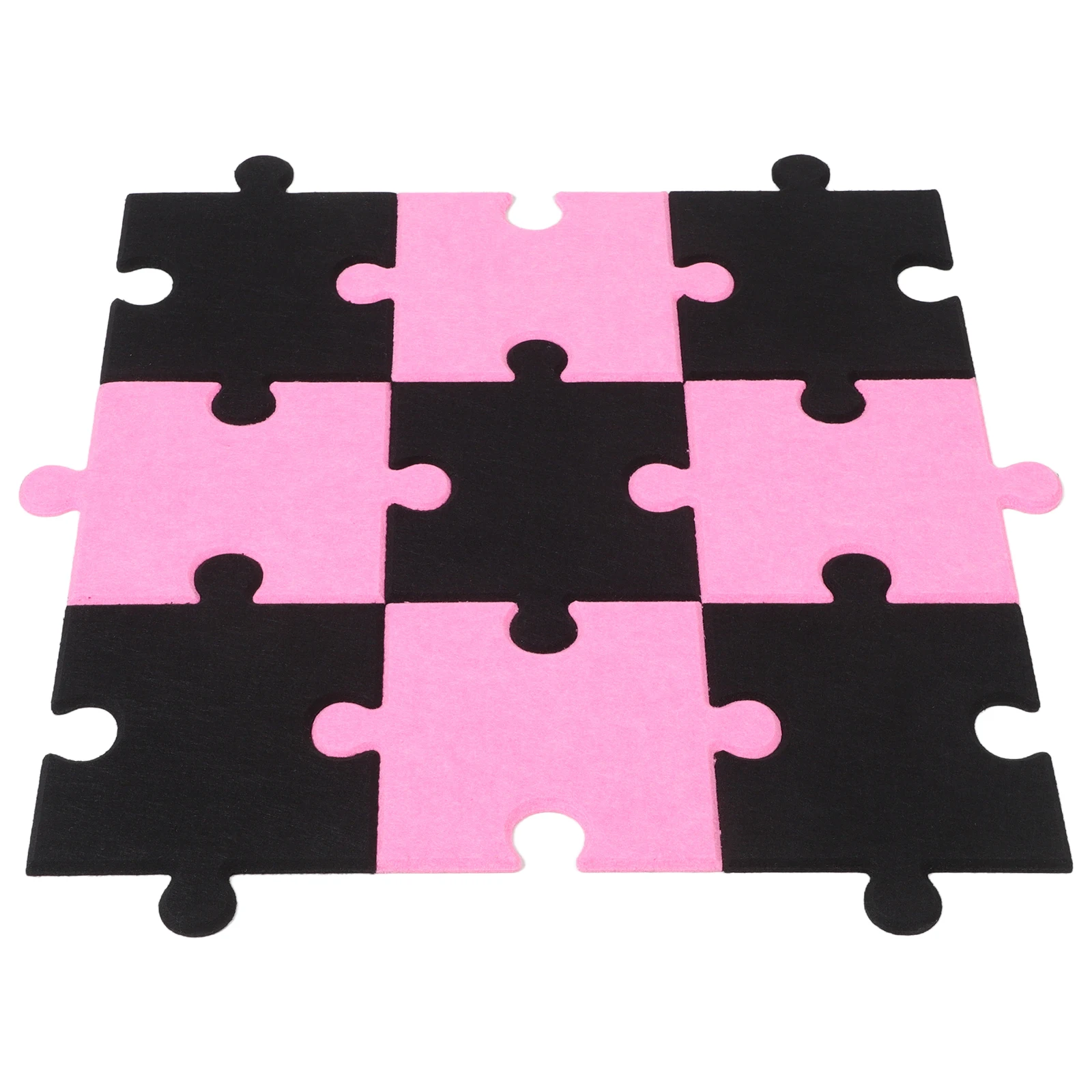 

9 Pcs Felt Board Wall Stickers Decorative Tile 3d Puzzle Tiles Bulletin Decorate for Polyester Diy