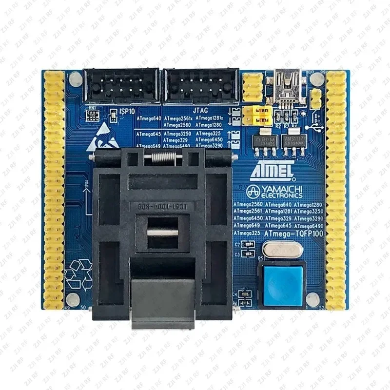 VoltSClamshell Atmel QFP100 ATmega1280 /640/6540/2561/1281/3250 With USB Downloader IC Burning Seat Adapter Test Socket Test Ben