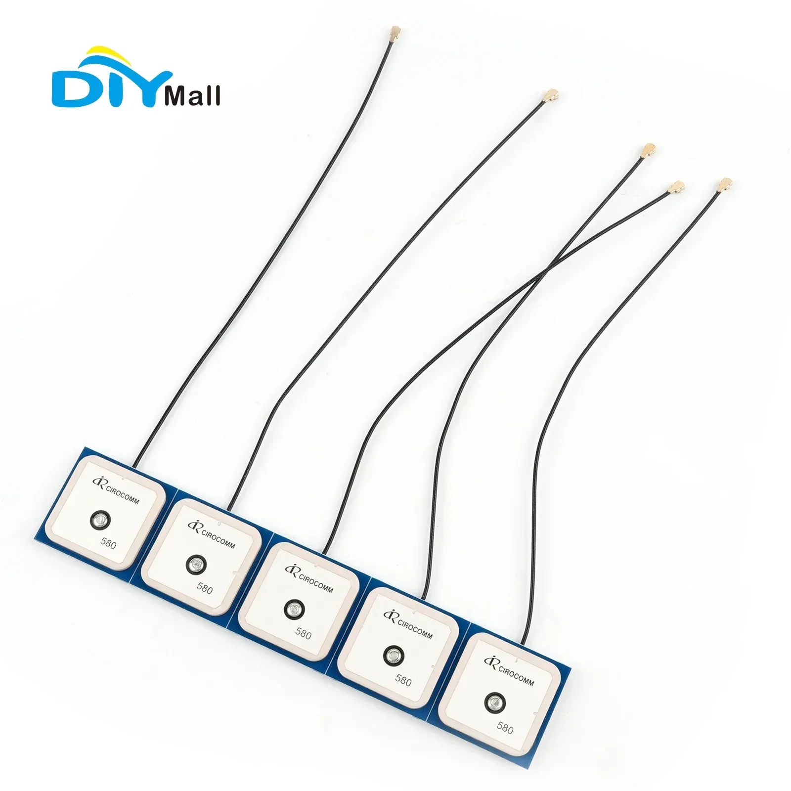 DIYmall 32dB High Gain GPS Active Ceramic Antenna RHCP Polarization Waterproof 15cm Cable for Automotive Drone Navigation