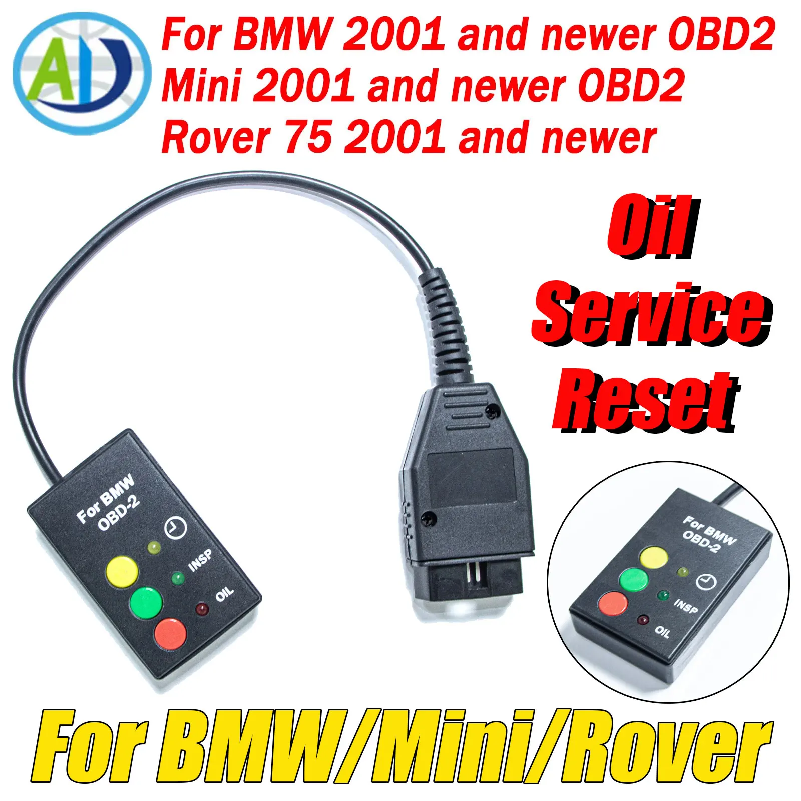 

For BMW/Mini/Rover After 2001 16 Pin OBD2 Oil Reset Tool Service Inspection Reset Tool for E46 E39 X5 Z4 E7CA Car SI Reset Tool