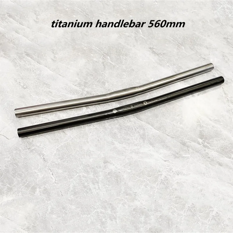 Bicycle Titanium Alloy Handlebar 25.4*560mm M S Handlebar for Brompton Folding Bike Integrated Handlebar Bicycle Accessories mtb