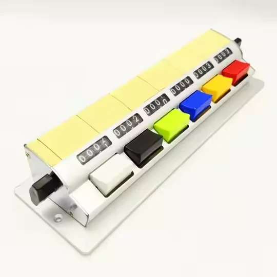 6/8 - Row Hand - Press Bench - Mounted Laboratory Cell Conjoined Aluminum Alloy Manual Counter