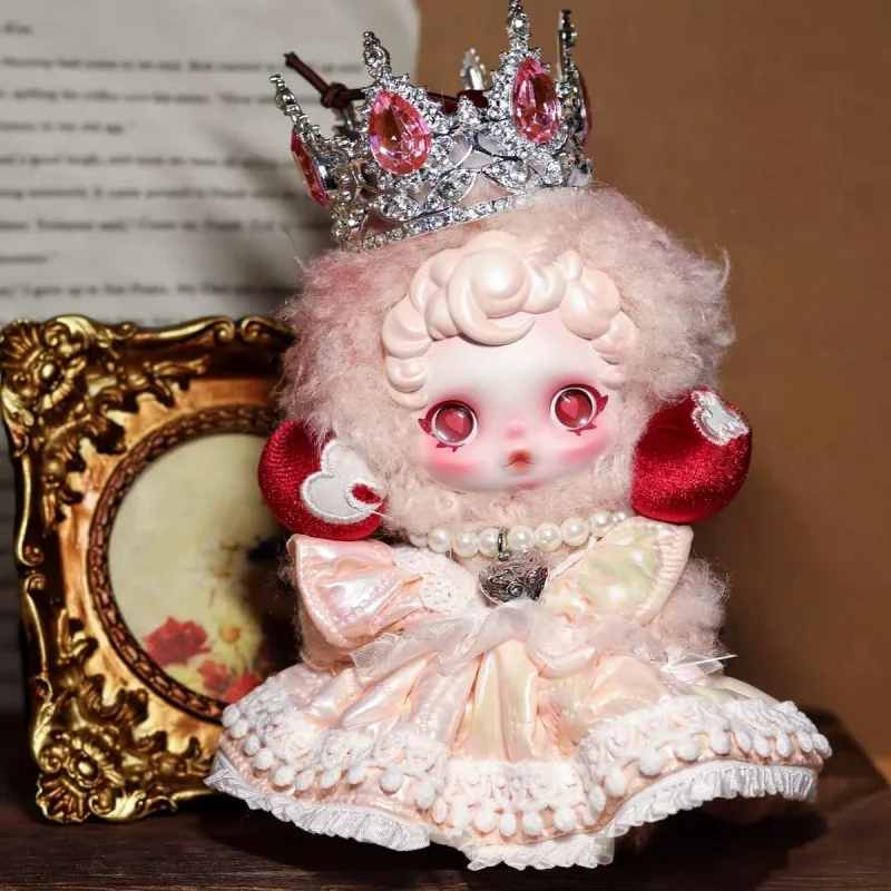 정품 신상 10cm 스컬판다 V3 유파운드 미 시리즈 동화 스타일 라이트 럭셔리 드레스 인형 의류 액세서리 휴일 선물