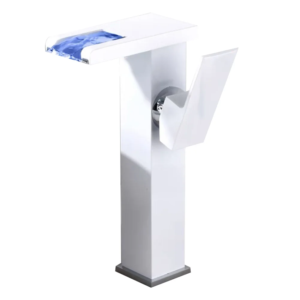 Automatic LED Light Bathroom Cabinet Faucet LED Bathroom Faucet High-quality Materials Mini Generator Powered No Tools Required