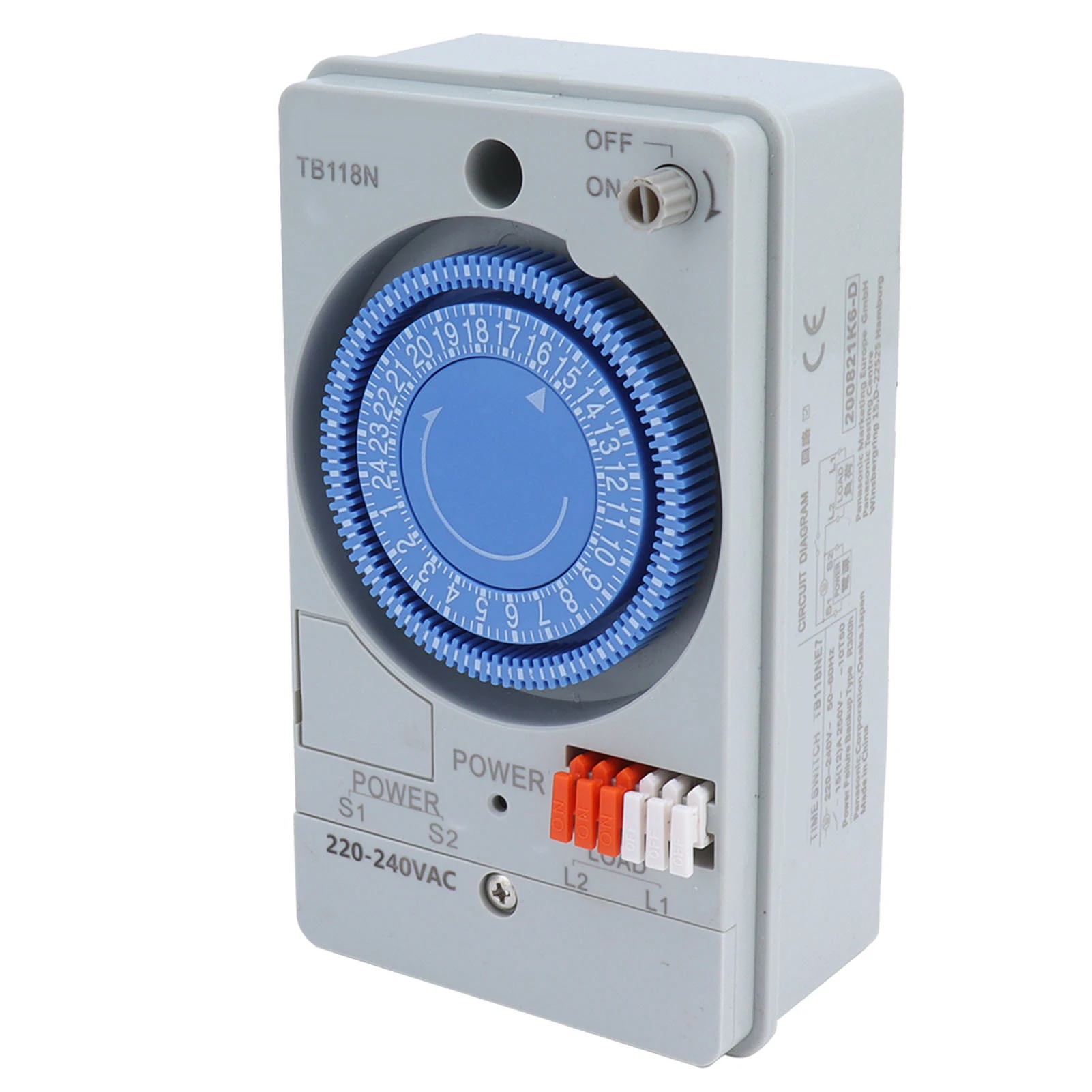 Mechanical Timer Automatic 24 Hours Low Power Consumption Time  for Water Heaters Street Lights 220VAC Automatic Timer