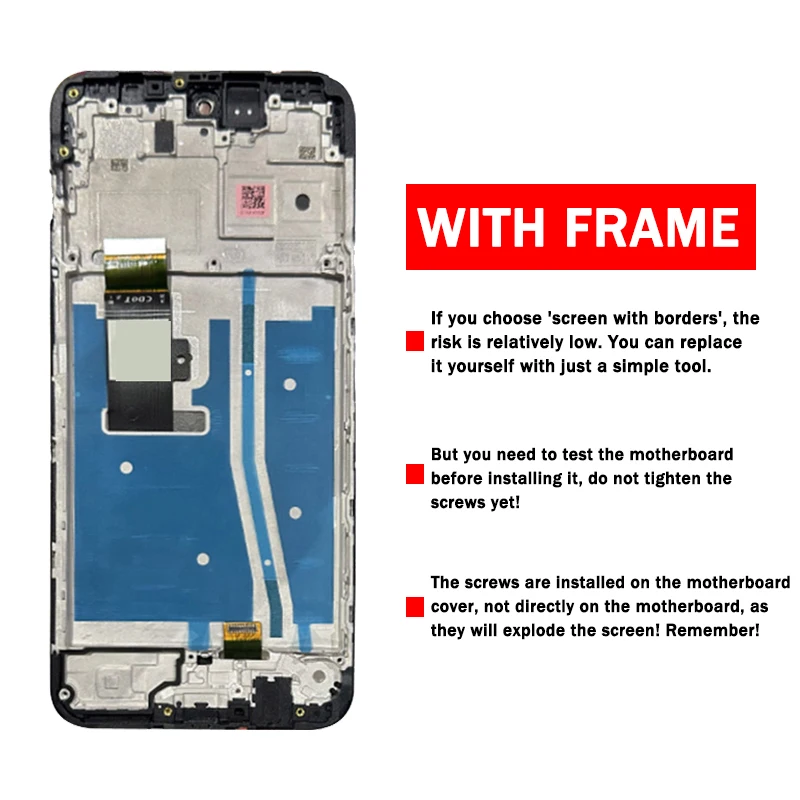 6.5\'\' High Quality For Motorola Moto G53 LCD Touch Panel Screen Digitizer Assembly For Motorola G53 LCD XT2335-2 Display Frame