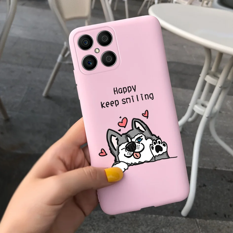 For Huawei Honor X8 Case Cover TFY-LX1 TFY-LX2 TFY-LX3 Phone Cases Feather Matte Cover For Honor X8 2022 X 8 HonorX8 Soft Fundas