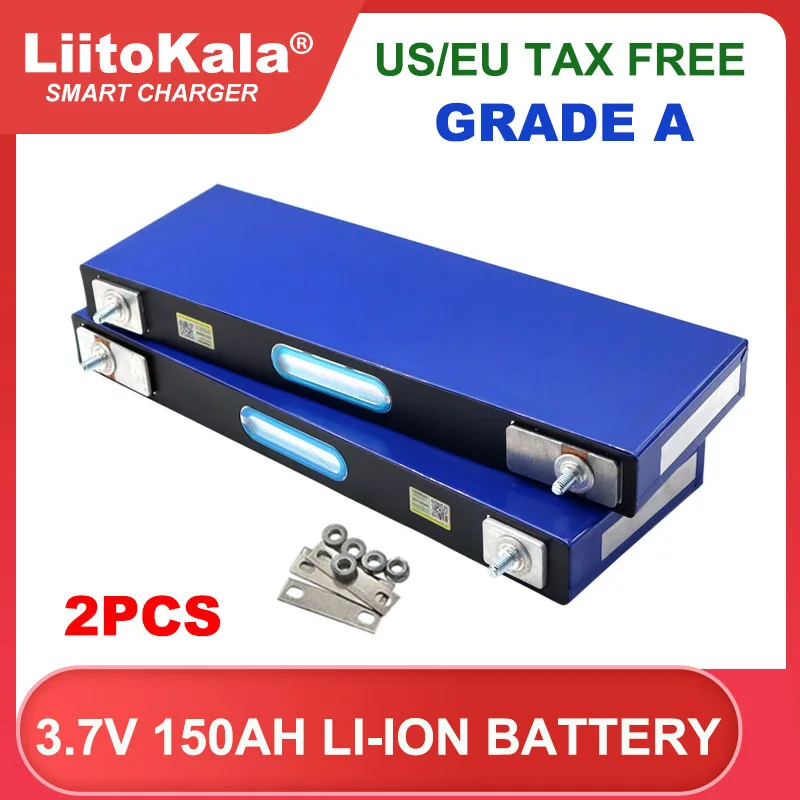 NEW Liitokala 3.7v 150Ah Lithium battery Power cell for 3 strings 12v electric vehicle Off-grid Solar Wind Large single Grade A