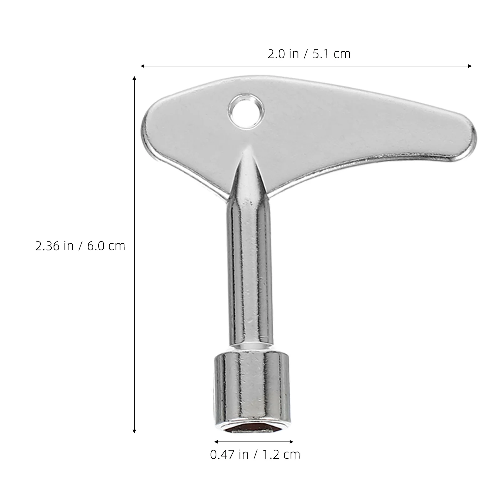 Universal Triangular For Elevator Doors Heavy Duty Stainless Steel Emergency Lift Tool Triangle Socket Spanner Metal