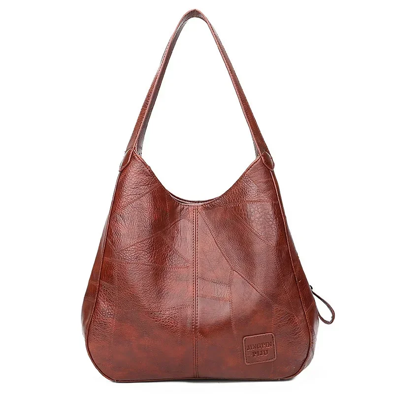 Women's lightweight bag, trendy soft leather shoulder bag for summer travel