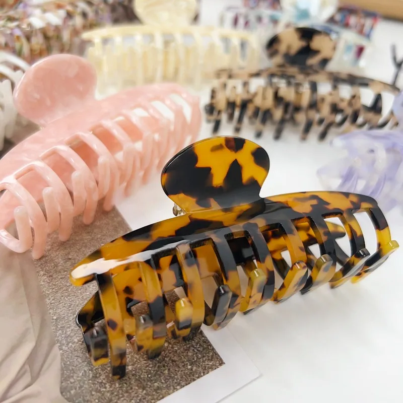 

9.5cm European Style Large Hair Claw Clip Acetate Tortoiseshell Hair Clip for Women Bathing Updo
