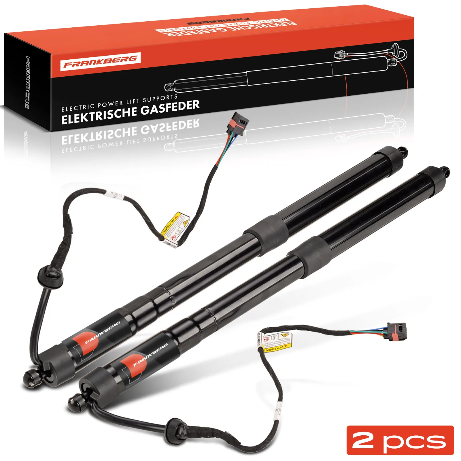 Frankberg 2x Gasveer Elektrische Achterklep Links en Rechts voor VW Sharan 7N Seat Alhambra 710 MPV 7N0827851G 7N0827851E