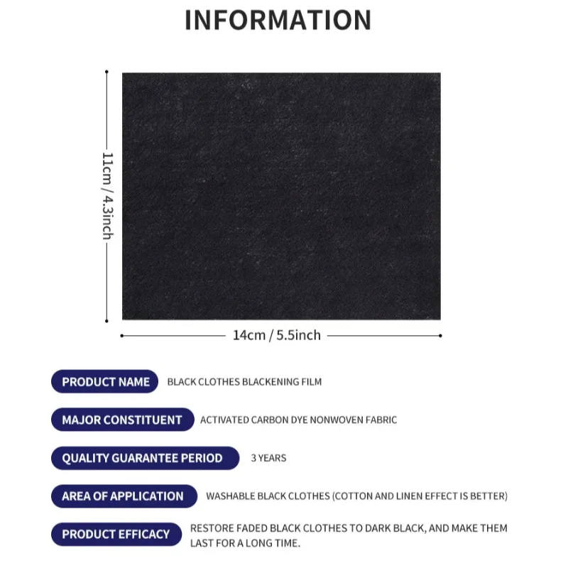 Black Laundry Sheets for Dark Clothes, Color Enhancing