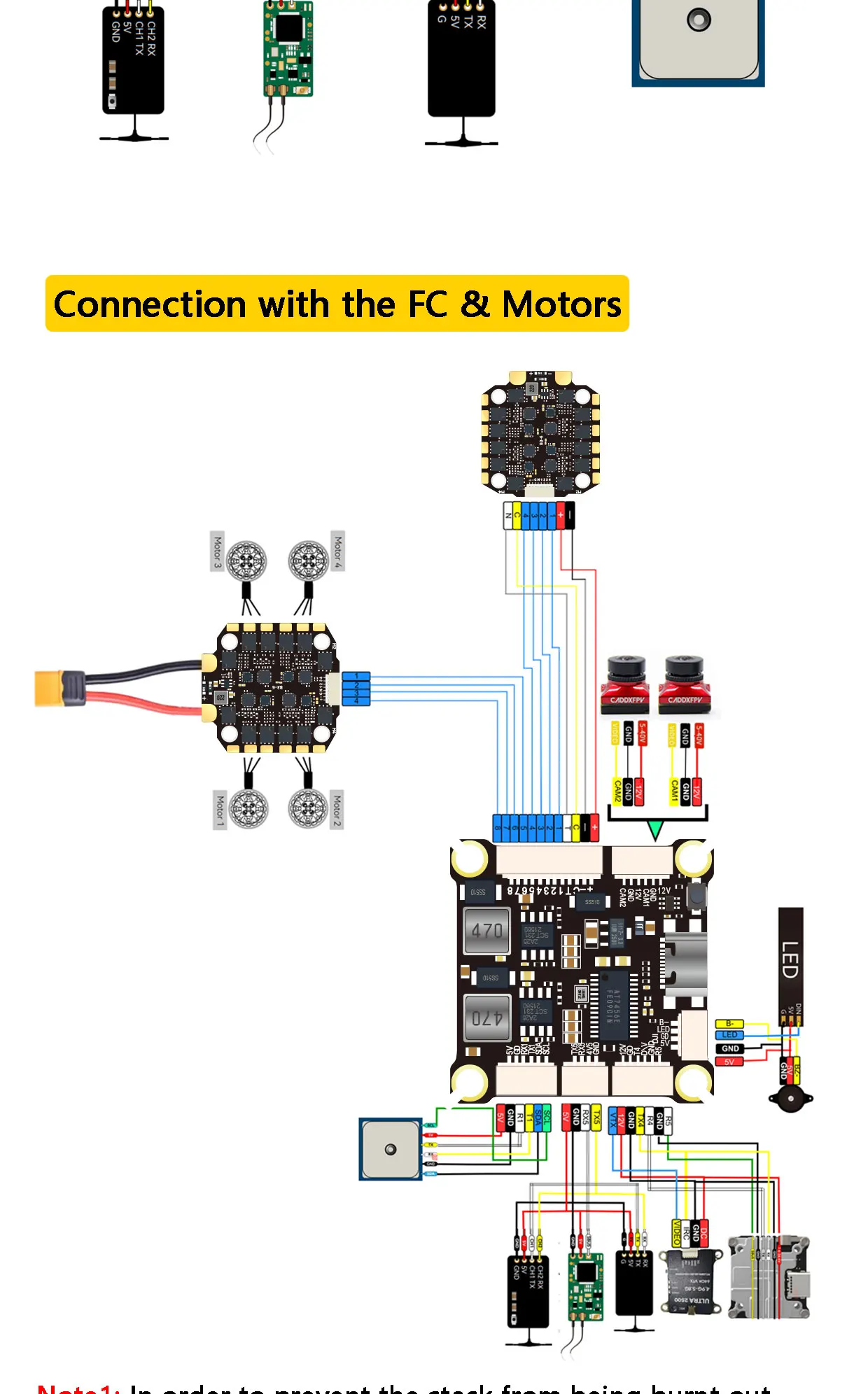 DAKEFPV H743 Flight Controller and ESC Combo for FPV Drone, Betaflight H7FC & 4in1 70A ESC, Support 3-12S, for Analog HD System