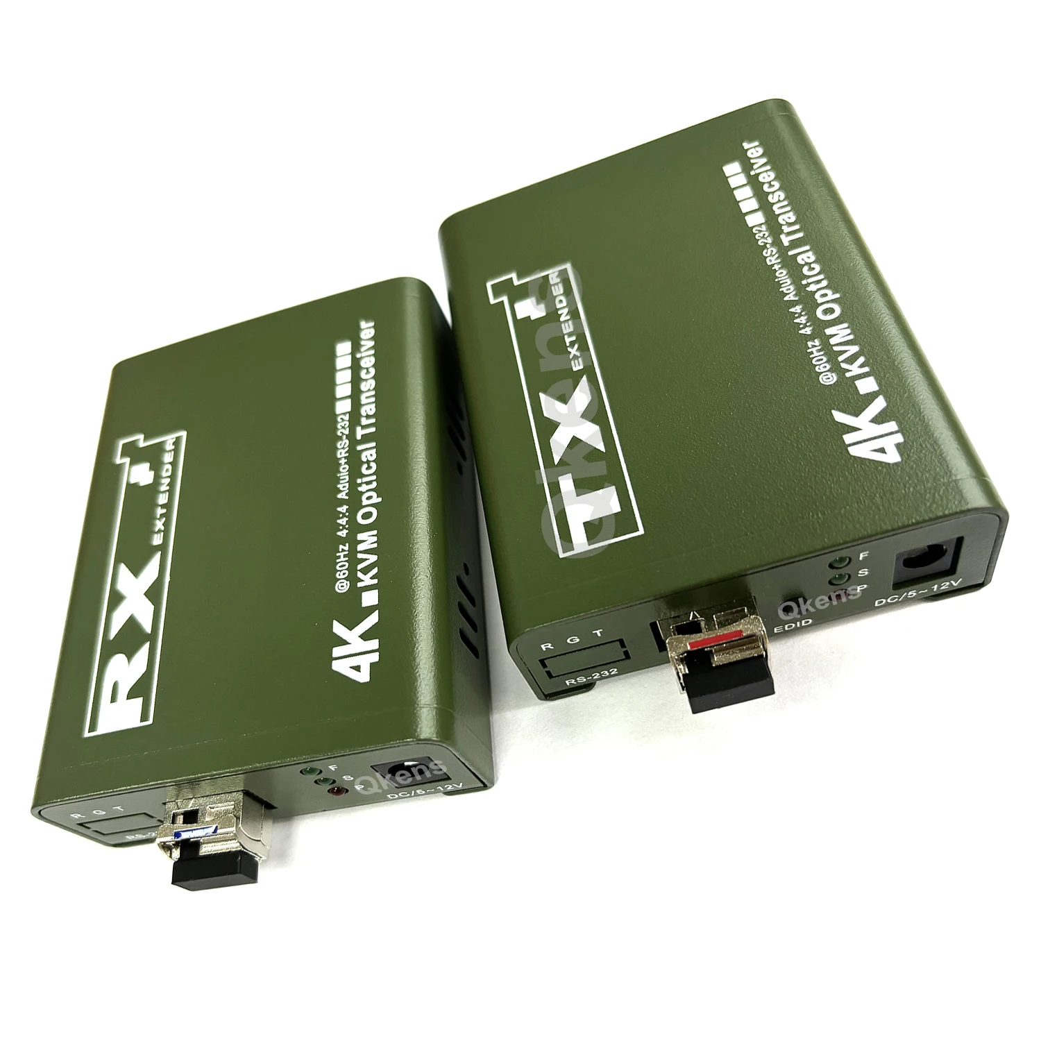 20KM 4K 60Hz HDMI KVM Fiber Extender 4:4:4 Via LC Optical Cable Video Transmitter Receiver Support Mouse Keyboard Audio Extract