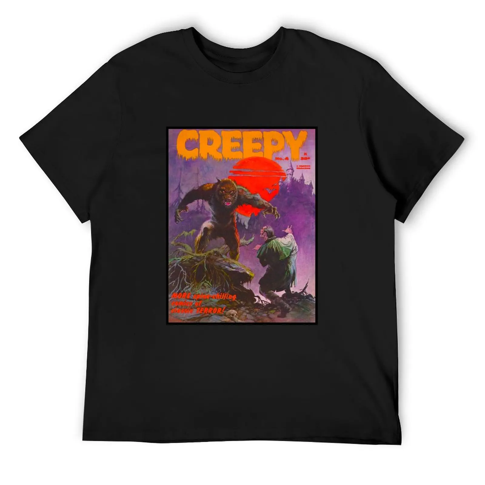 

YEP, ANOTHER GREAT VINTAGE CREEPY #4 MAGAZINE COVER! T-Shirt anime shirt quick-drying oversized for a boy mens t shirts