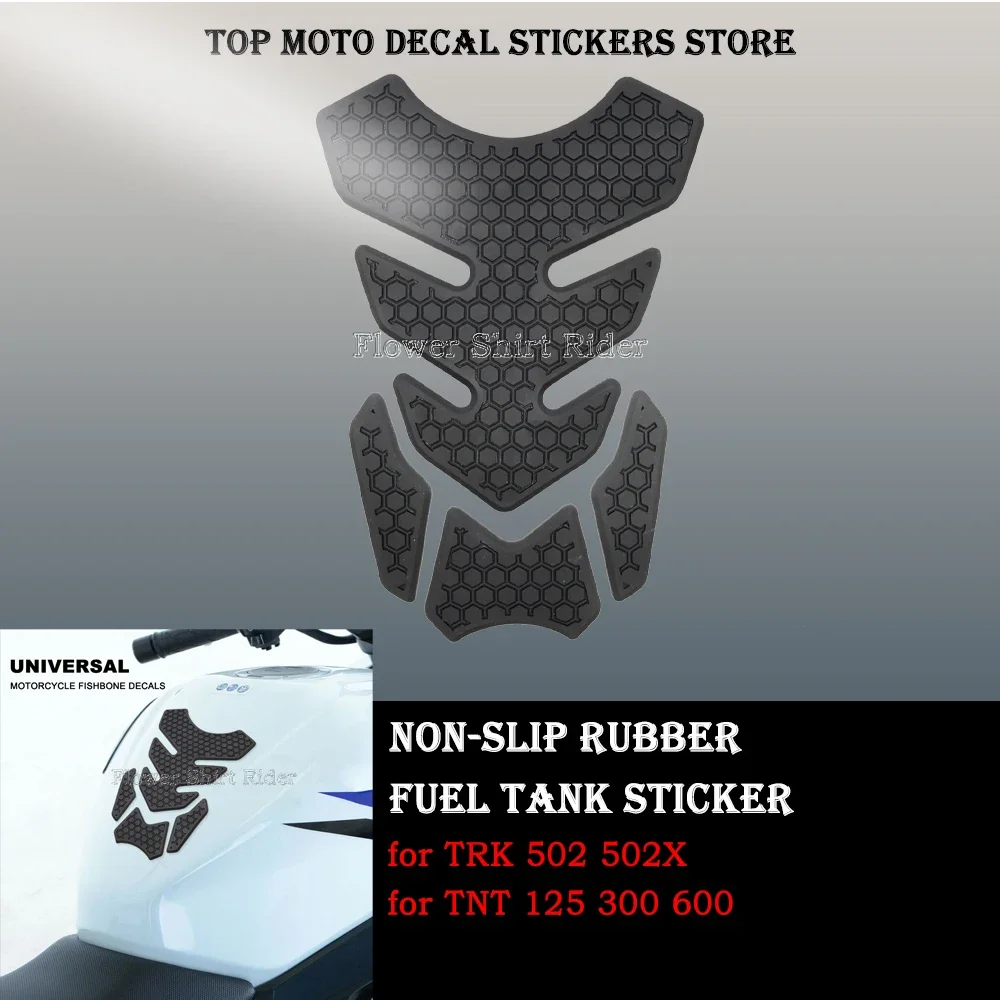 

Universal Motorcycle Fish Bone Sticker Gas Fuel Tank Protector Pad Cover Decal FOR TRK 502 502X TNT 125 300 600 Leoncino 250 500