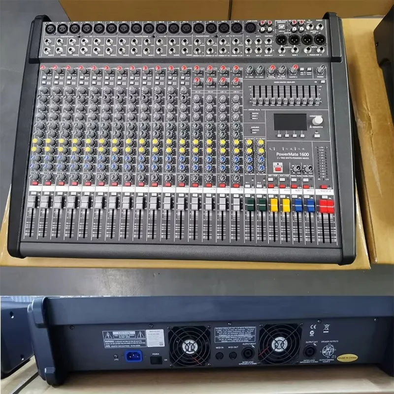 PM1600-3 Studio Sound Mixer With Amplifier 2*1200W For Profession Sound System DJ